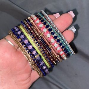 Assorted hoop bracelets